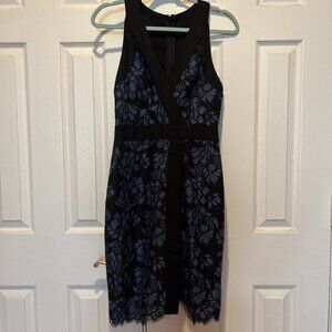 Harlyn Blue and Black Lace Dress Size Small
